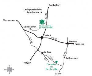 plan accès Massonne